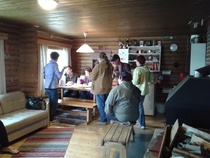 Yhdistyksen hallitus piti kesäkuussa 2014 kokouksen mökillä